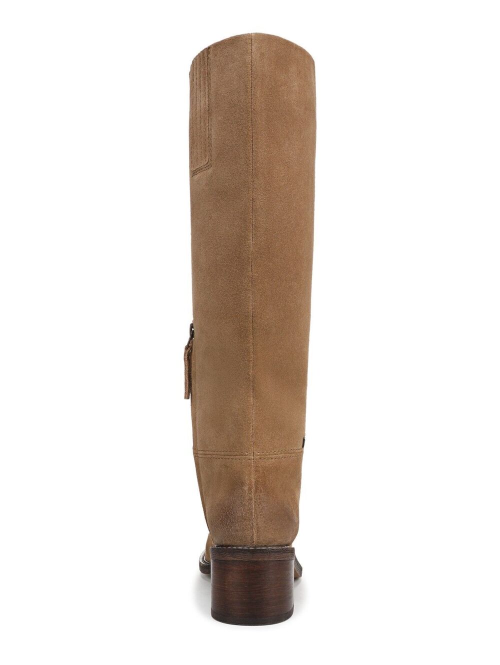Franco Sarto Niva Suede Round Toe Zip Tall Boots - Toast Brown 6 ($269) - Picture 3 of 6